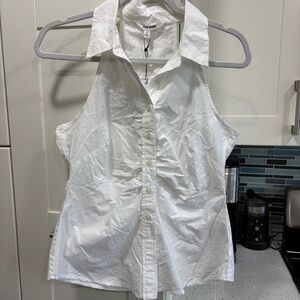 NWT Steve Madden button up collared tank top